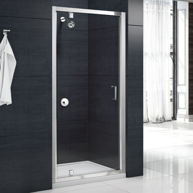 Picture of a shower enclosure with pivot door
