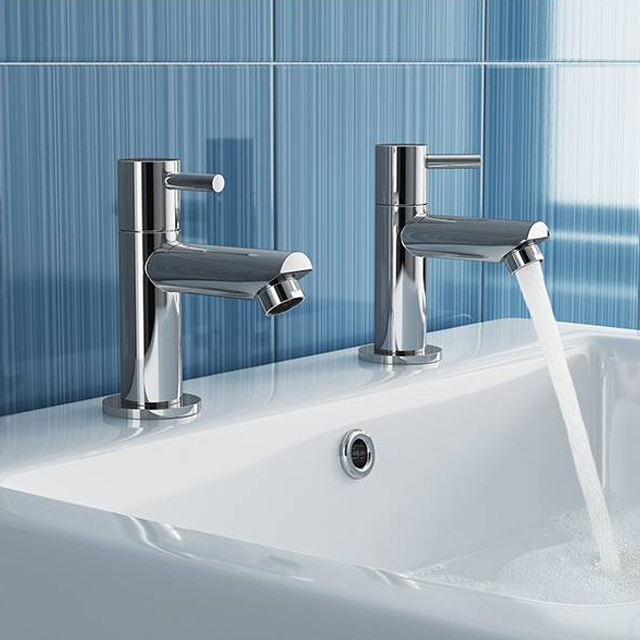Picture of a pair of basin taps