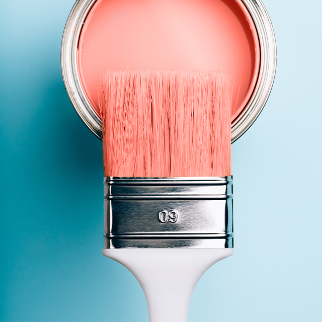 Picture of a paint brush and paint tin