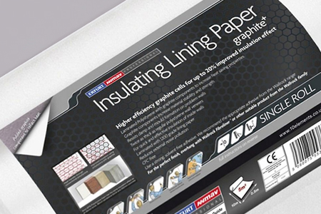 Picture of a roll of insulating lining paper