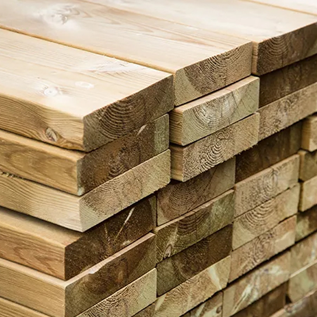 Picture of a stack of treated c24 timber