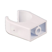 OVERFLOW SNAP ON PIPE CLIP WHITE W190WP