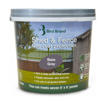 BIRD SHED AND FENCE 5L SLATE GREY 