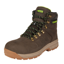 APACHE BROWN LEATHER WATERPROOF SAFETY BOOT MOOSE JAW BROWN