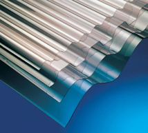 PLASTIC CORRUGATED SHEET HEAVY DUTY PVC 3IN CORRUGATION 2135MM 2FT6IN WIDE 1.1MM THICK
