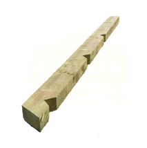 TIMBER NOTCHED POST TREATED GREEN 75MMX125MMX2400MM - (3 X V NOTCHES SPLAYED TOP)