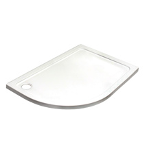 SHOWER TRAY 1200X800MM LEFT HAND OFFSET QUAD TRAY REF KRQL1208L LOW PROFILE NO WASTE
