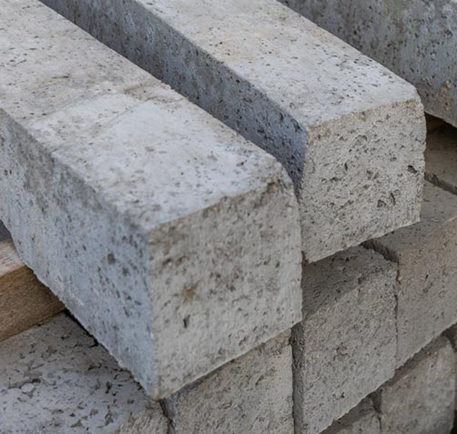 Picture of a stack of concrete lintels