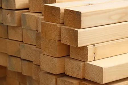 Picture of stack of constructional timber