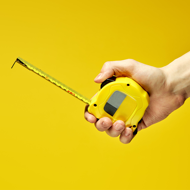 Picture of a tape measure being extended
