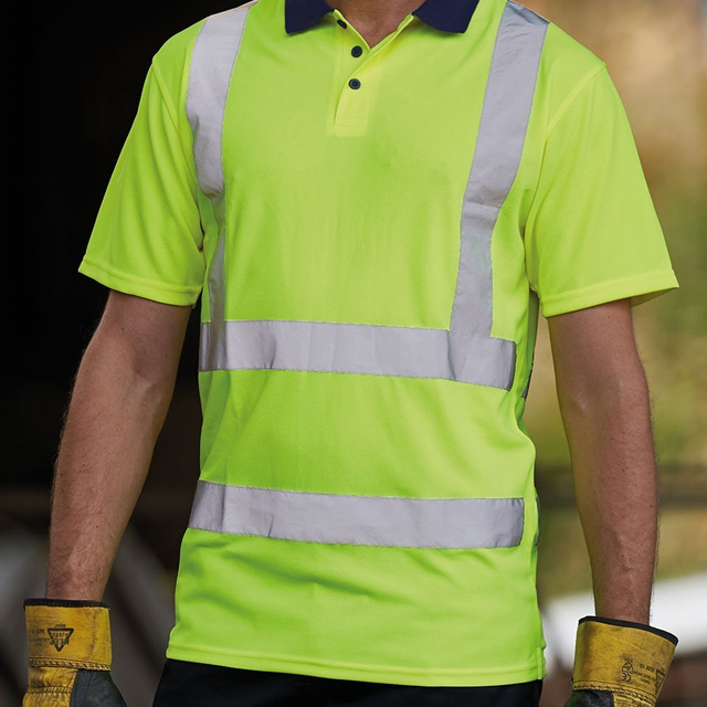 Picture of a man in a high vis t-shirt