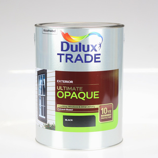 DULUX TRADE PAINT ULTIMATE OPAQUE BLACK 5L - Carvers Building Supplies