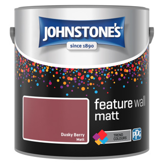 JOHNSTONES FEATURE WALL MATT DUSKY BERRY 2.5LTR