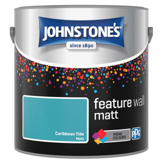 JOHNSTONES FEATURE WALL MATT CARIBBEAN TIDE 2.5LTR