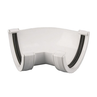 ARCTIC WHITE ROUNDSTYLE GUTTER ANGLE 135° BR049A 112MM