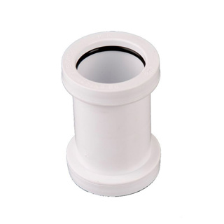 WHITE 32MM STRAIGHT CONNECTOR W902W PUSHFIT WASTE