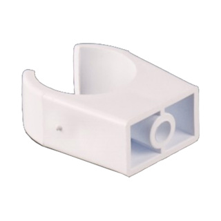 OVERFLOW SNAP ON PIPE CLIP WHITE W190WP