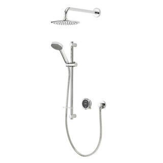 AQUALISA SHOWER QUARTZ TOUCH SMART CONCEALED DUAL OUTLET WITH HEAD AND 