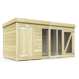 8FT X 4FT DOG KENNEL AND RUN  8X4DKSH
