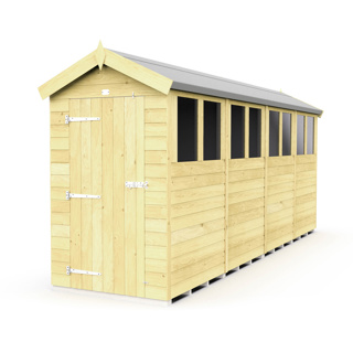 4FT X 16FT APEX SHED  4X16AFF