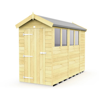 4FT X 10FT APEX SHED  4X10AFF