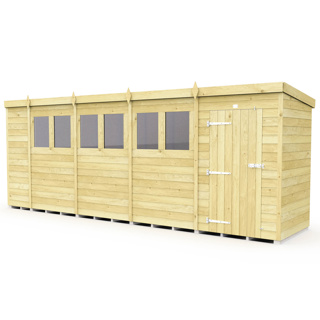 4FT X 18FT PENT SHED  