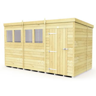 6FT X 12FT PENT SHED  