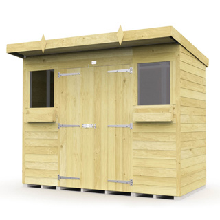4FT X 8FT PENT SUMMER SHED  8X4PSSFF