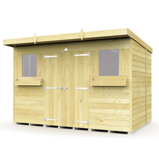 6FT X 10FT PENT SUMMER SHED  10X6PSSFF