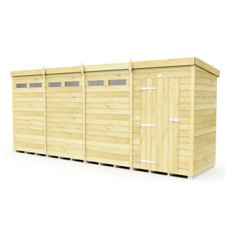 16 X 4 SECURITY PENT SHED 