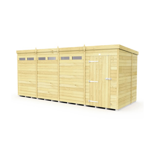 16 X 6  SECURITY PENT SHED 