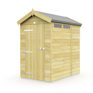 4 X 6  APEX SECURITY SHED 