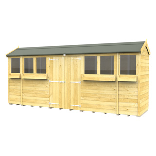 16 X 4 APEX SUMMER SHED 