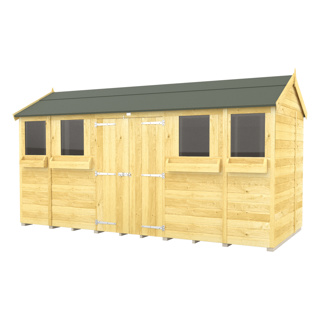 14 X 5 APEX SUMMER SHED 