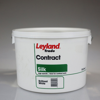 LEYLAND PAINT CONTRACT SILK BRILLIANT WHITE 10LTR