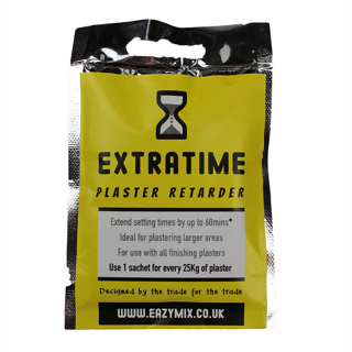 PLASTER RETARDER EXTRATIME EXTENDS PLASTER SETTING TIMES BY UP TO 60 MINS