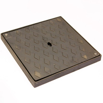 SEALING PLATE AND FRAME BLACK COATED 106 305X305X25MM