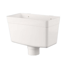 ARCTIC WHITE 68MM DOWNPIPE HOPPER BR311A UNIVERSAL SQUARE AND ROUND 