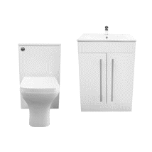 PURITY CLOAKROOM SUITE WHITE EXCLUDING TAPS AND WASTE 
