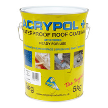 ACRYPOL WATERPROOF ROOF COATING WITH FIBRES GREY 5KG 