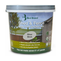 BIRD SHED AND FENCE 5L SILVER BIRCH 