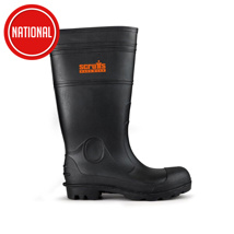 SCRUFFS HAYESWATER WELLINGTON SAFETY BOOTS (BLACK SIZE 10 T54745