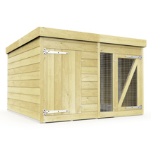 6FT X 6FT DOG KENNEL AND RUN  6X6DKSH