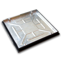 MANHOLE COVER AND FRAME RECESSED TRAY 600X600 SEALED AND LOCKING T16G3