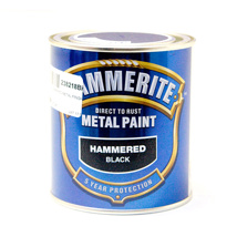 HAMMERITE HAMMERED METAL FINISH BLACK 750ML DISCONTINUED