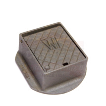 STOP TAP BOX TYPE A CAST-IRON 6X5X3IN