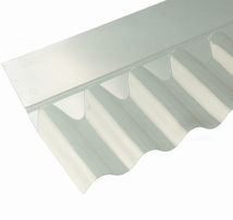 CORRUGATED SHEET WALL FLASHING CLEAR 3IN-PROFILE
