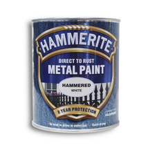 HAMMERITE HAMMERED METAL FINISH WHITE 750ML