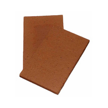 ROOF TILE CLAY PLAIN-RED CREASING 265X165MM (NIBLESS)