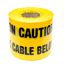 UNDERGROUND WARNING TAPE "ELECTRIC CABLE BELOW" 150MMX365M